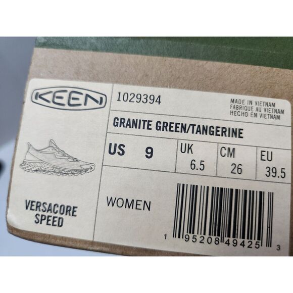 Keen Versacore Speed Women’s 9 Granite Green Tangerine - Picture 8 of 9